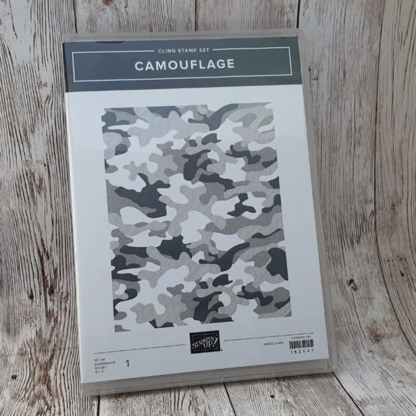 Camouflage Cling Background  Stamp - Retired