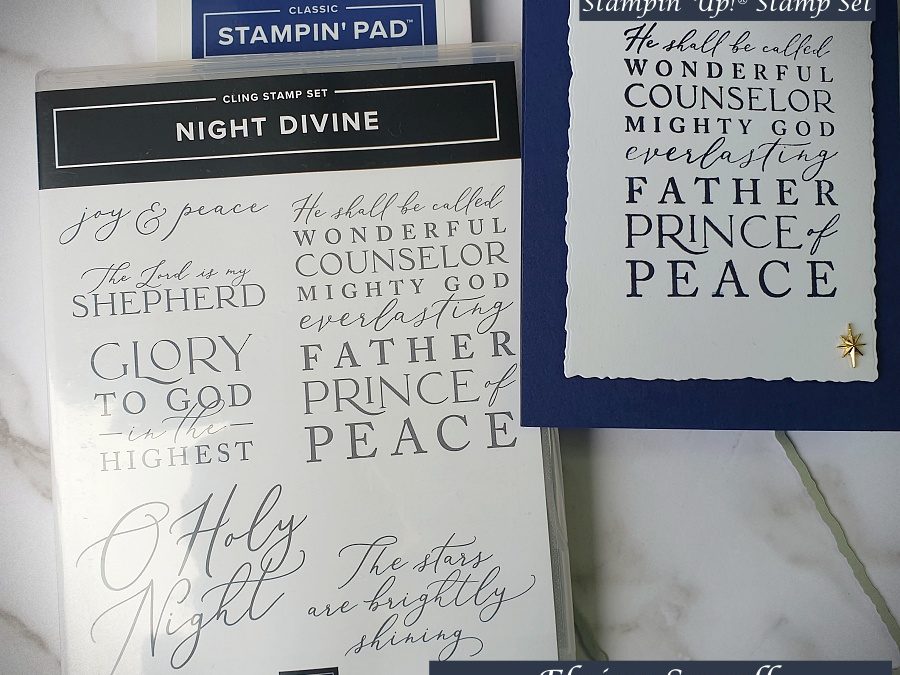 NIGHT DIVINE STAMP SET  – FESTIVE CARD