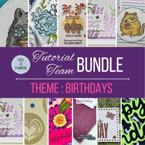 Tech4Stampers April 2024 Tutorial Bundle - Birthdays