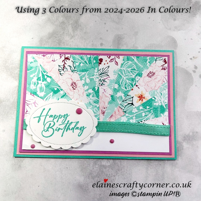 Using  Any 3 Colours from the New  2024-2026 In Colours